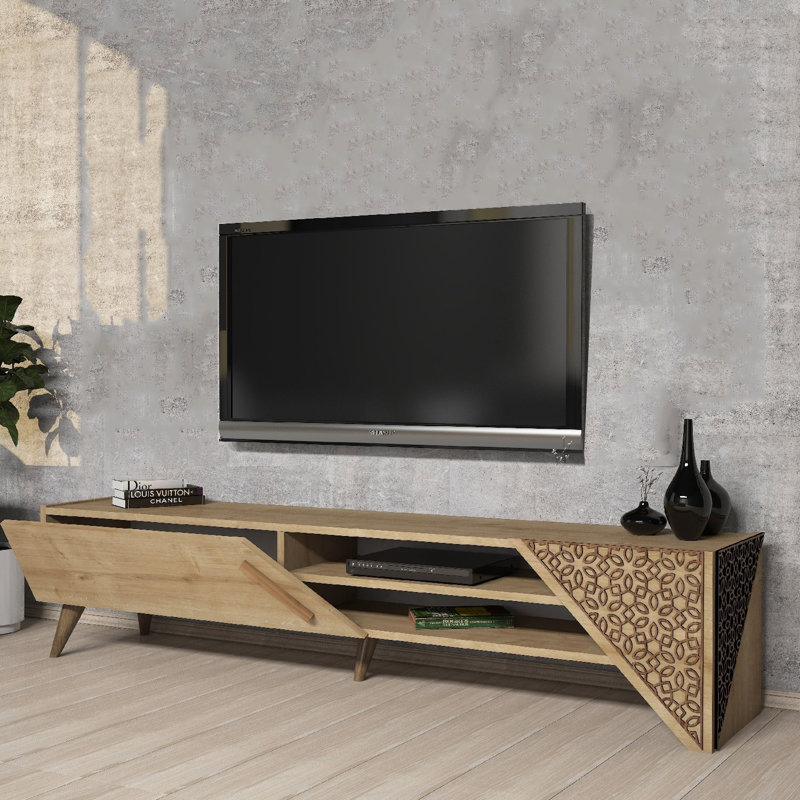 Keikei Unfinished TV Stand, Natural