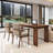 Nut-brown Rectangular Solid Wood desk-50488084