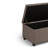 Sienna 33"W Upholstered Linen-Look Fabric Transitional Rectangular Storage Ottoman Bench with Tufted Styling-1287924481