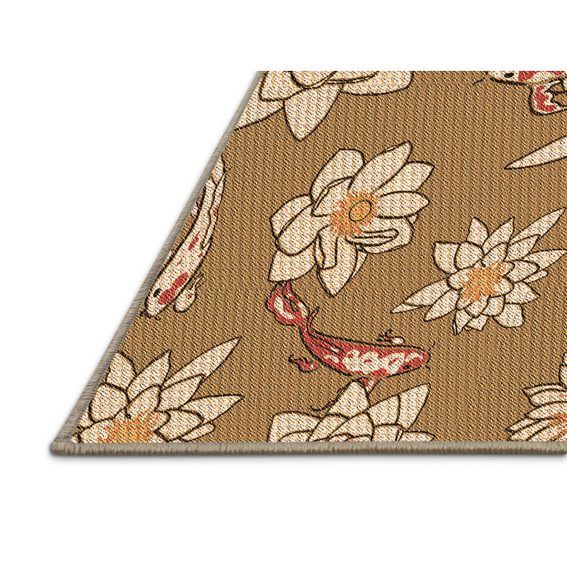 Floral Indoor Rug, Rectangle 8' x 12'
