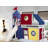 Johannes Solid Wood Twin Low Loft Bed with Ladder Slide Tent and Tower-401931748-336023537