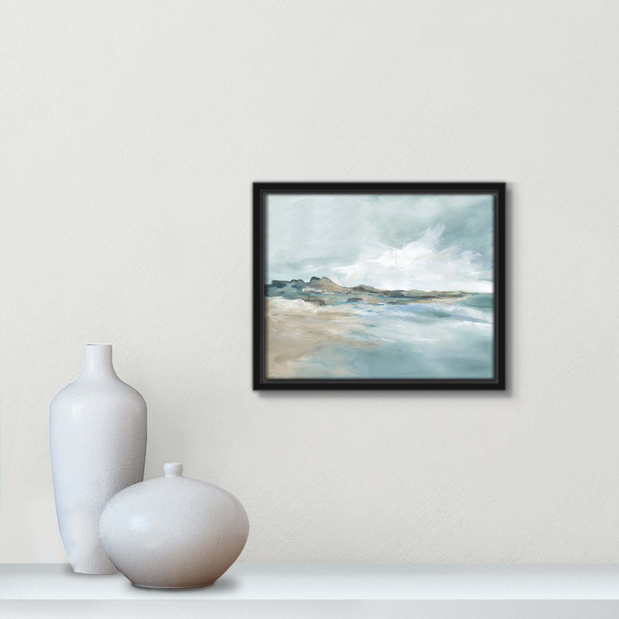 Sandpoint Print by Carol Robinson, 9.5" H x 11.5" W, Black