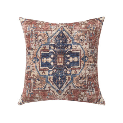Coussin décoratif en polyester Rust Bohemian Medallion