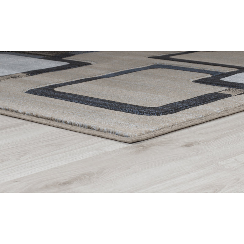 Adonia Geometric Indoor Rug, Round 5'2"