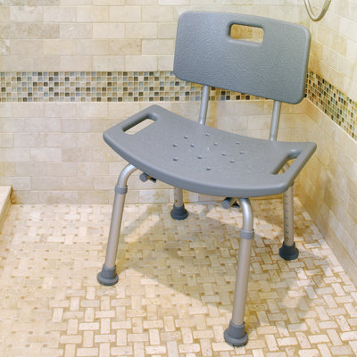 Chaise de douche à dossier réglable