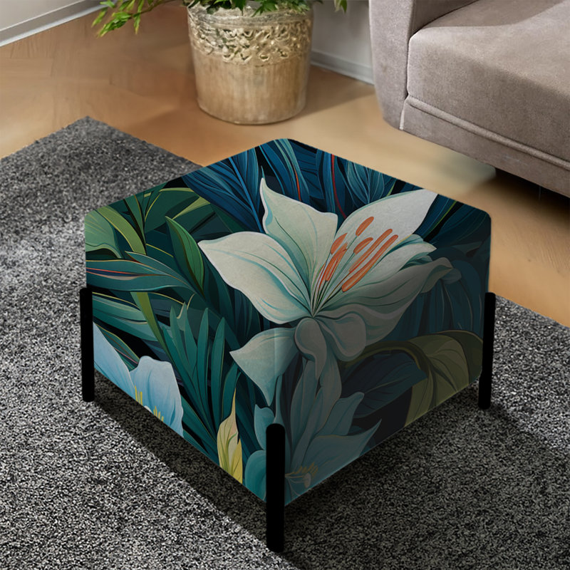 Tropic Mirage II motif tropical - repose-pieds carré tropical