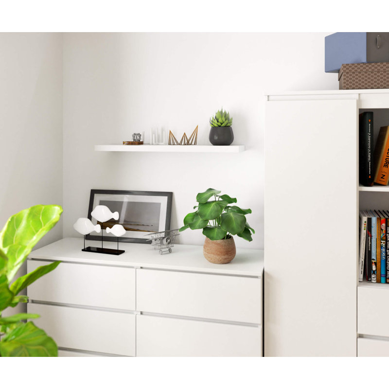 Rosemin Floating Shelf, 3.2cm H x 80cm W x 20cm D