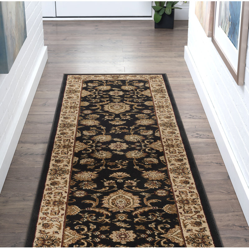 Clarence Oriental Floral Indoor Kid & Pet Friendly Rug for Bedroom, Living Room, Runner 2'3" x 7'3"