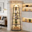 159.5 cm H x 36.5 cm W Corner Bookcase-1298366751