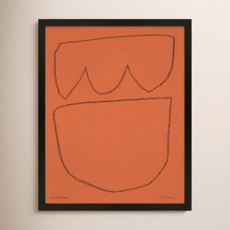 Earth 2 Print by Michael Kempen, Black , 20" H x  16" W x 1.25" D