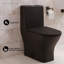 Toilette compacte noire matte à chasse double 1,1 / 1,6 GPF Sublime II de Swiss Madison II-121372869-121372867-121372866