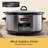 Crock-Pot 8 qt Black Stainless Steel Programmable Slow Cooker