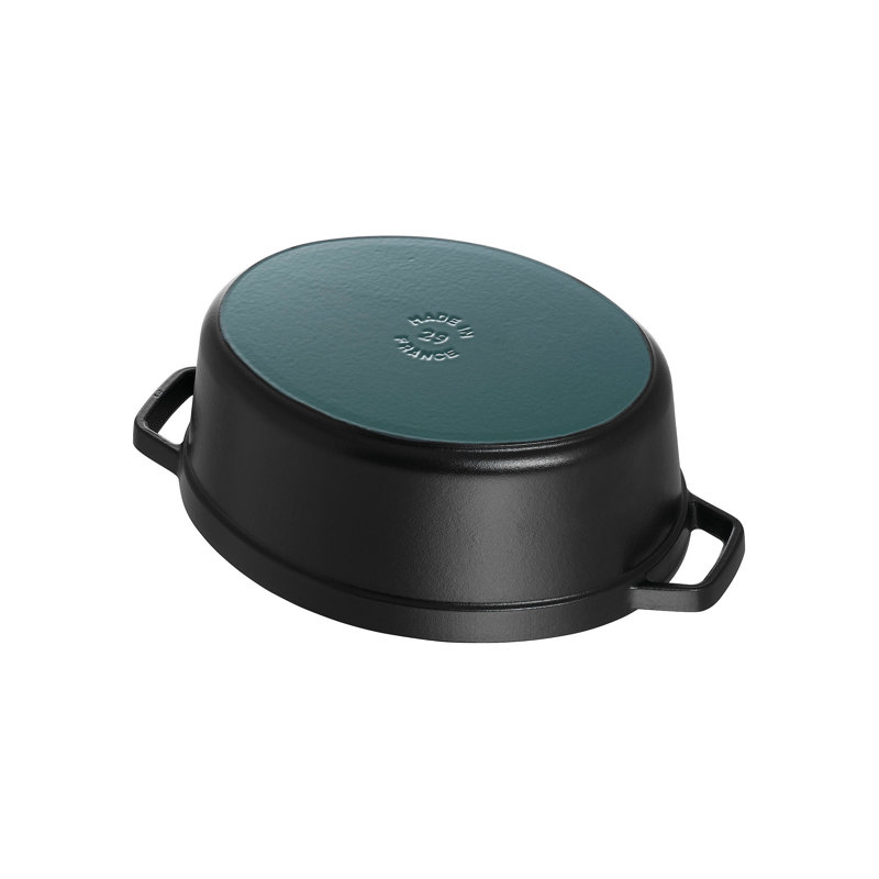 STAUB Oval Cast Iron Cocotte, Black, 29cm