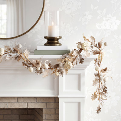 Kewuan 72" Pumpkin and Pinecone Garland