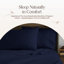 Ensemble de draps en flanelle 100% biologique pour lit simple TG - ensemble de draps en flanelle 100% coton certifié Gots avec une finition brossée douce et confortable et une poche profonde - 1 drap plat, 1 housse ajustée et 1 taie d'oreiller (bleu marine, lit simple TG)-68983134-132362655