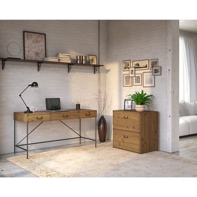 Jazminn Metal Base Writing Desk