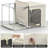 Sorbus Large Storage Box 2-Compartment Foldable with Window & Handles 2 Pack-396946678