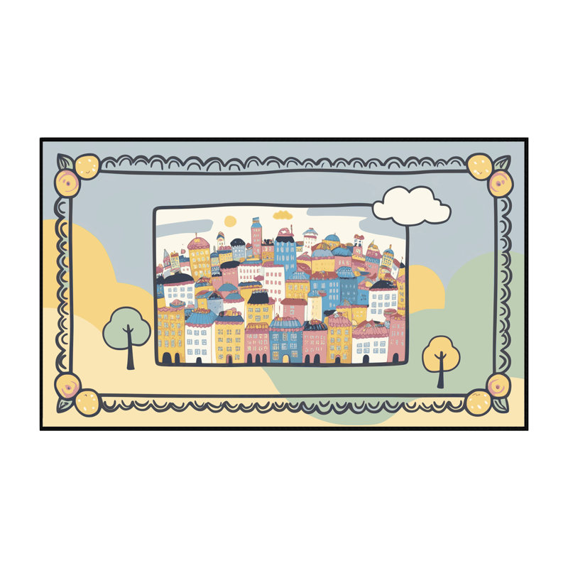 Tapis lavable East Urban Home, Rectangulaire 8 pi x 10 pi