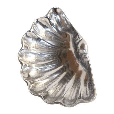 Baroque Pewter Half Sea Shell Mini Tray