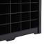 Armoire à chaussures 24 compartiments moderne avec base incurvée, console de rangement pour chaussures autoportante noire 45,2 po pour le couloir, la chambre à coucher et le salon-533776905