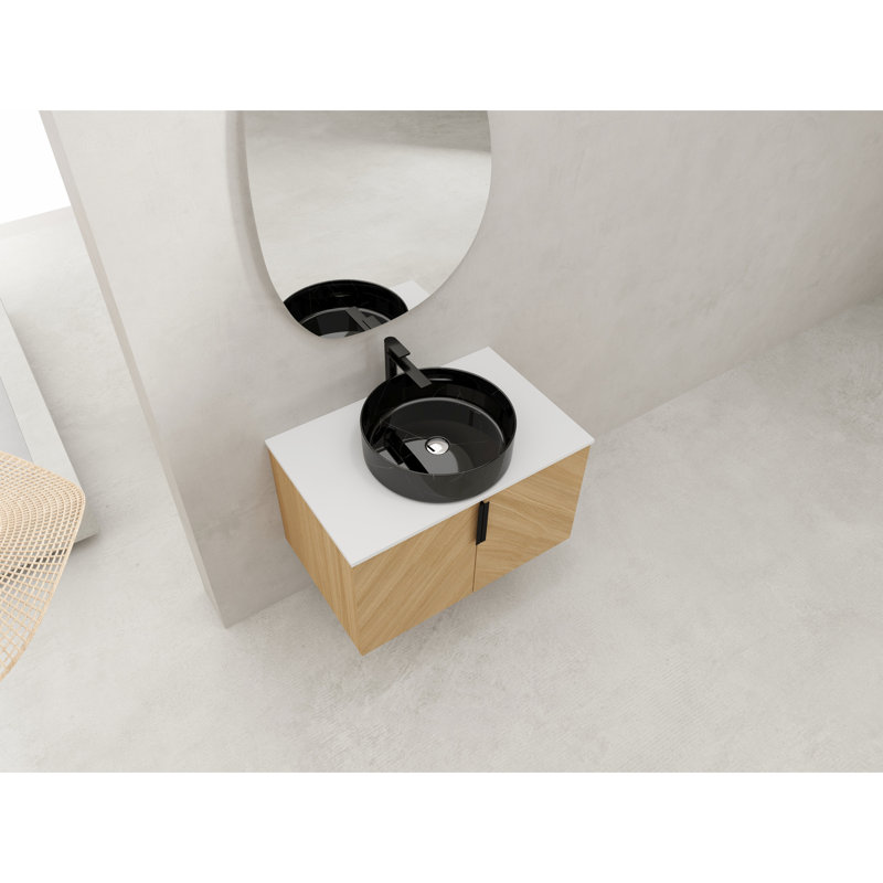 Wall Mounted Single Double With Stone Top