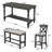 Avett 6 - Piece Trestle Dining Set with Shelf-93357309-93357308