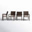 Chaise de patio empilable avec coussin Lindy