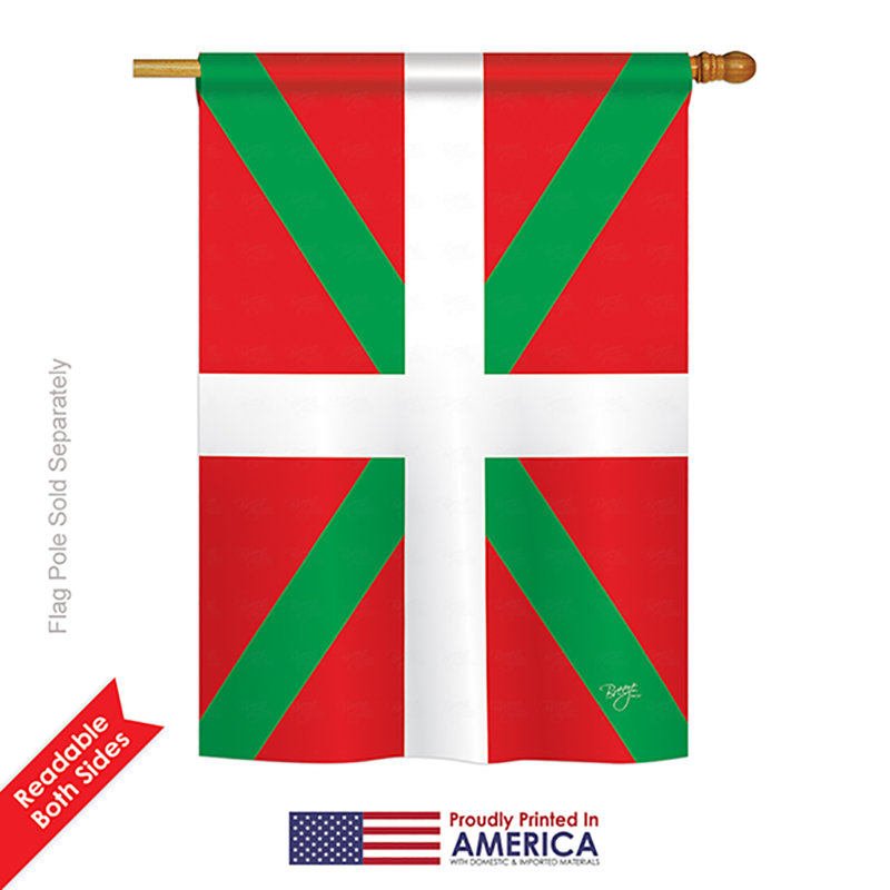 Double Sided Polyester House Flag, 18.5" H x 13" W
