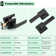 Passage Door Lever with Square Rosette Heavy Duty Solid Levers