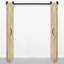 Favian Double Bi-Folding System Solid Oak Barn Door-8841275