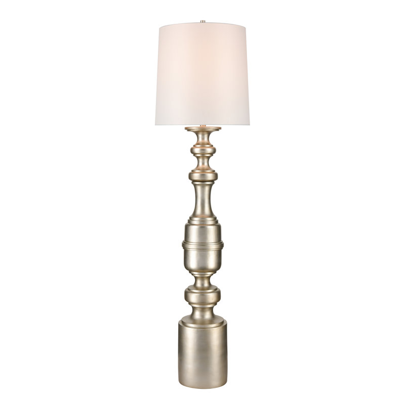 Lampe sur pied 1 lumière Cabello 78 po - argent antique