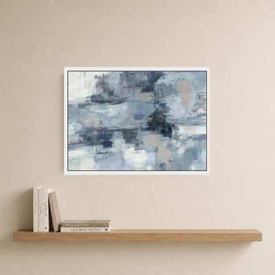 Indigo et gris In the Clouds par Eclipse II - impression sur toile