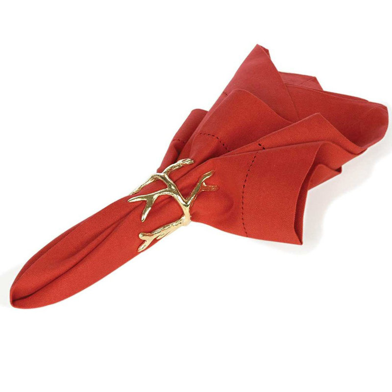 Lodge Napkin Ring, Gold