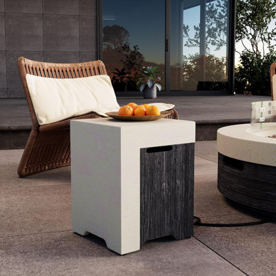 Durable Two-Tone 16" Concrete Propane Tank Cover