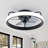 16" Modern Flush Mount LED Ceiling Fan with Remote