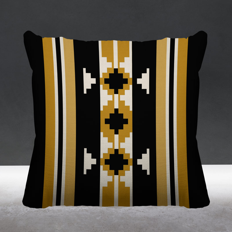 Coussin intérieur / extérieur Sakari, Jaune, L 15 po x H 15 po