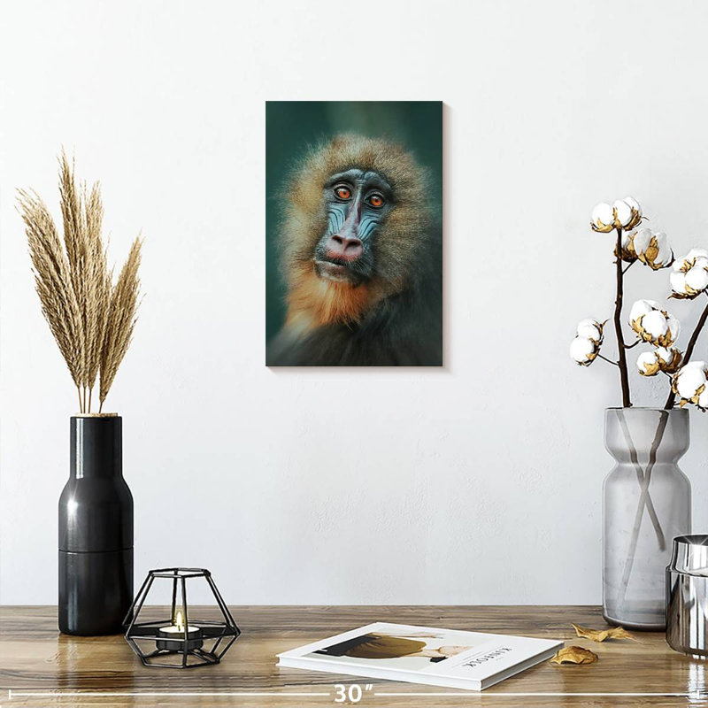 Monkey Close Up, 12" H x 8" W
