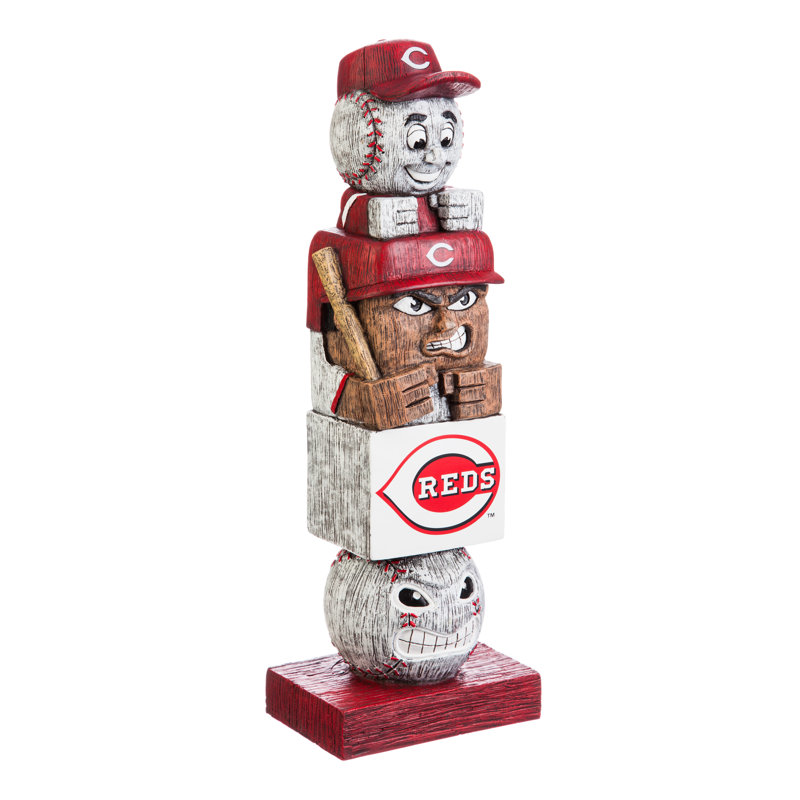 Statue de jardin MLB, Reds de Cincinnati, H 16 po x l 5,5 po x P 4 po