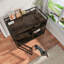 Meuble d'intérieur pour chien d'une hauteur de 35 po, table de bout décorative pour animal de compagnie, table de cage en bois pour chien avec rangement pour tiroirs