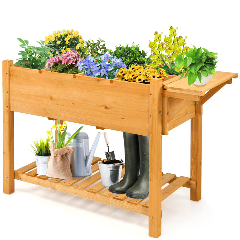 Isla Wood Elevated Planter
