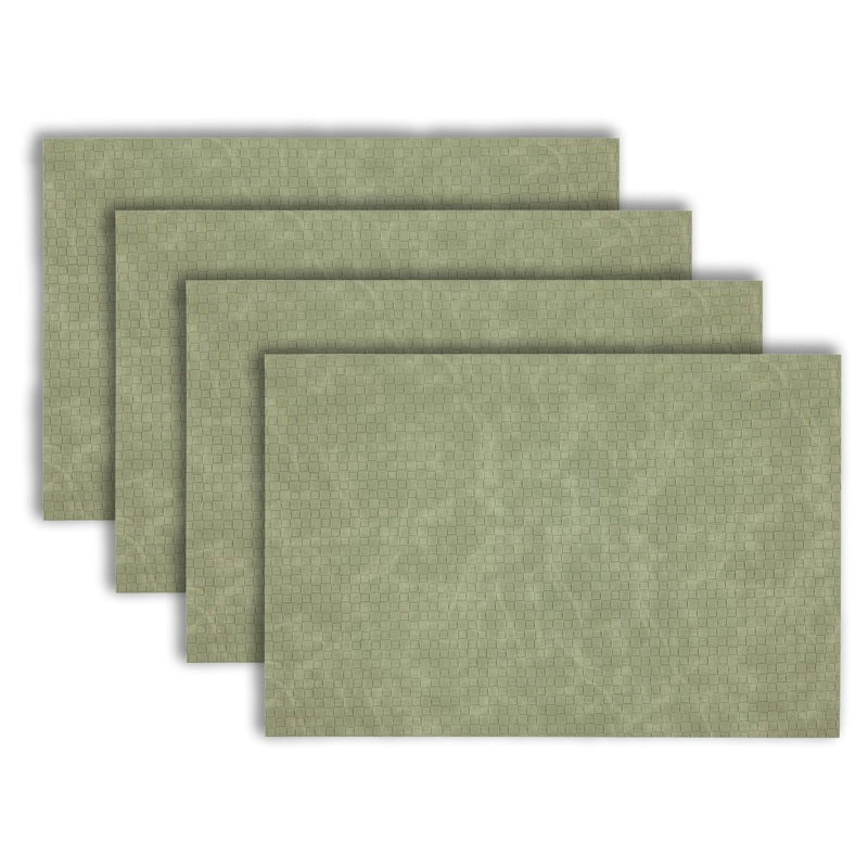 Ensemble de 4 napperons de table de salle à manger résistants à la chaleur de 12 po x 18 po pour 4 ensembles de cuisine et de salle à manger de style campagnard, bohème et moderne Facile à nettoyer, durable et élégant