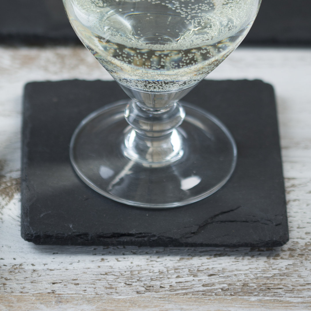 4 Square Slate Coasters