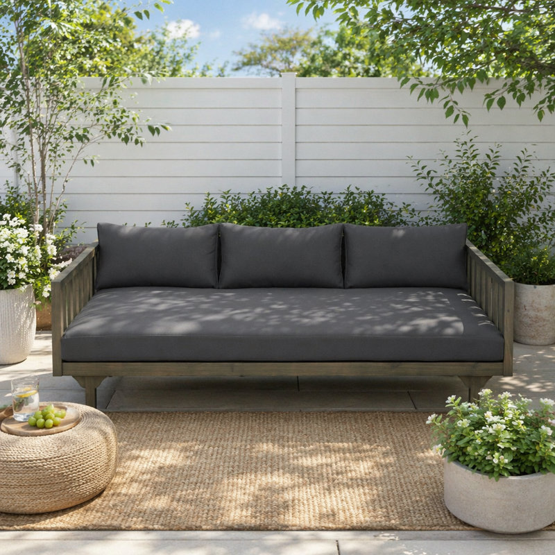 Canapé de patio 3 places, GREY, GREY