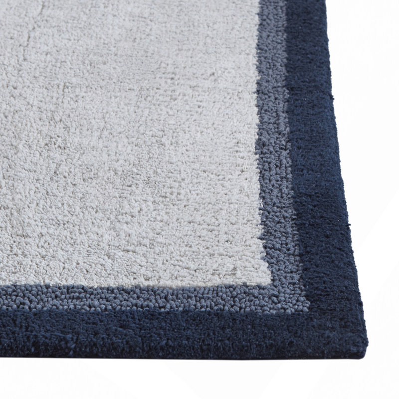 Cotton Tufted Bath Rug, Blue, Single - 30" L x 20" W