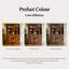 Buffet 47,24 po en noyer avec finition en noyer, armoire à vin en verre et armoire à thé pour le salon