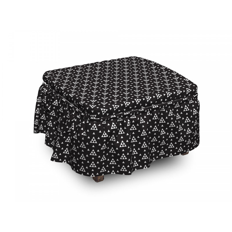 Housse pour repose-pieds repeating tiny triangles