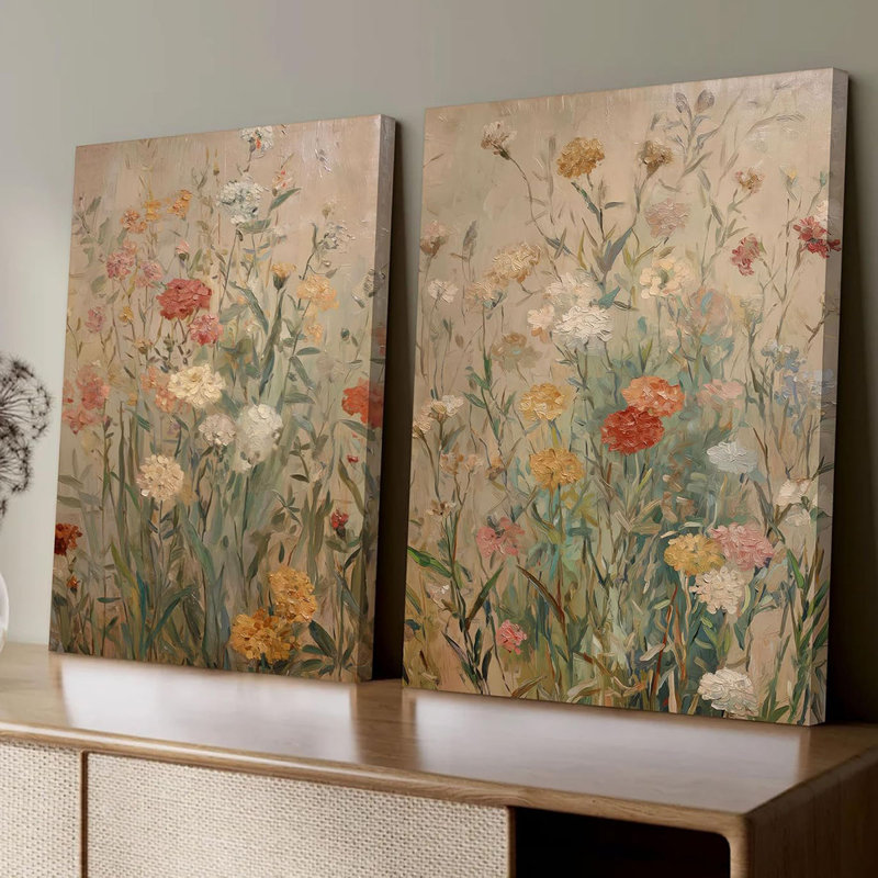 2 Piece Wrapped Canvas Print, 60 cm H x 80 cm W
