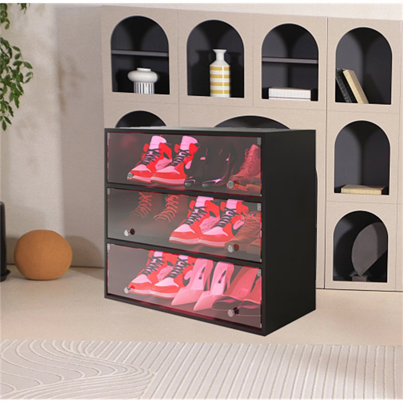 9 Pair Stackable Shoe Storage Cabinet