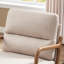 75cm Wide Comfortable Linen Upholstered Arm Accent Chair With Solid Wood Legs (Set of 2)