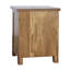 Table de bout d'appoint en bois rustique avec rangement Abbeville
